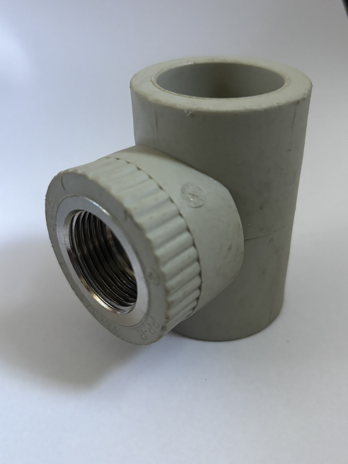 Трійник із внутрішнім різьбленням 32x1'x32 ппр/латунь, ITAL